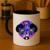 Psychedelic Woman Photographic Collage Coffee Mug thumb 4