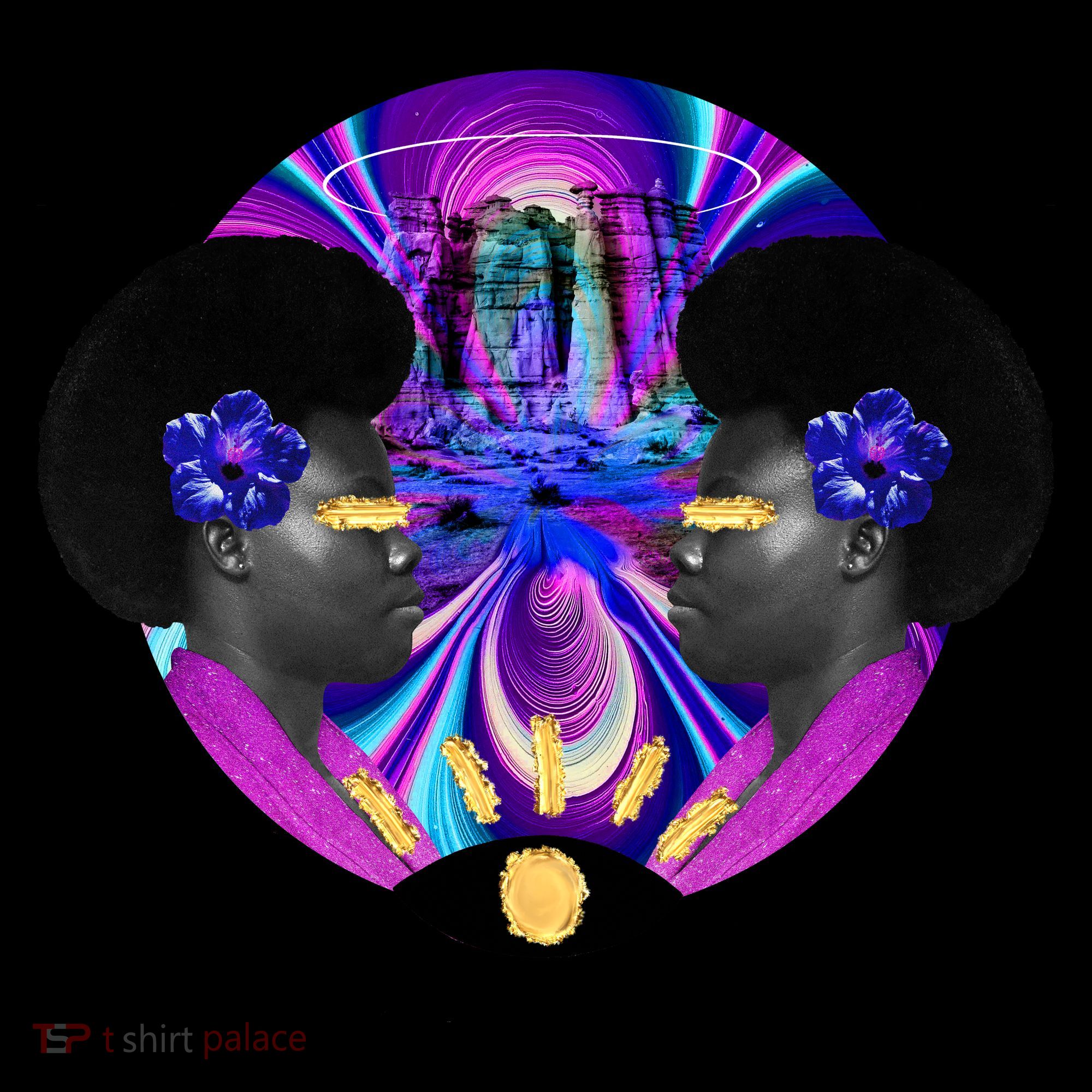 Psychedelic Woman Photographic Collage Women's Hoodie