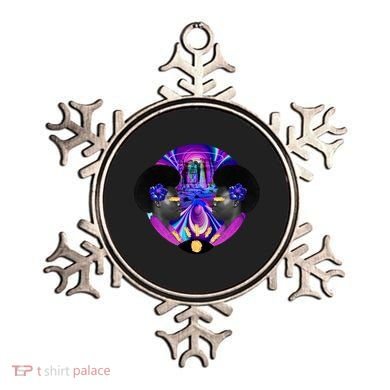 Psychedelic Woman Photographic Collage Ornament
