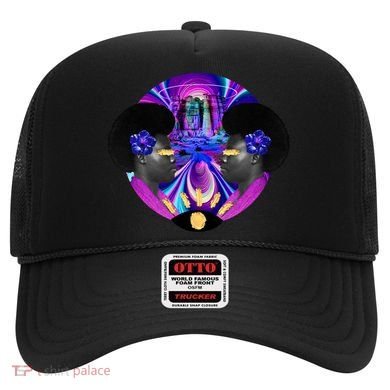 Psychedelic Woman Photographic Collage Hat