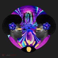 Psychedelic Woman Photographic Collage Hat thumb 2
