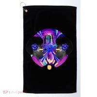 Psychedelic Woman Photographic Collage Golf Towel thumb 0