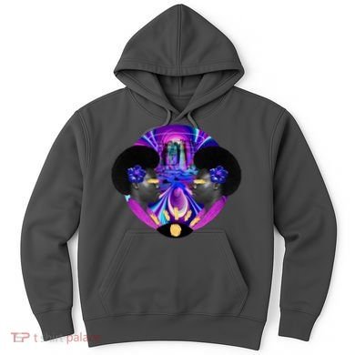 Psychedelic Woman Photographic Collage Hoodie