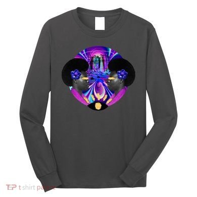 Psychedelic Woman Photographic Collage Long Sleeve Shirt