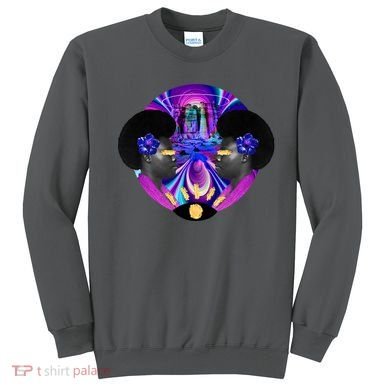 Psychedelic Woman Photographic Collage Sweatshirt