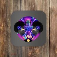 Psychedelic Woman Photographic Collage Coaster thumb 0