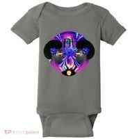 Psychedelic Woman Photographic Collage Baby Bodysuit thumb 0