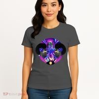 Psychedelic Woman Photographic Collage Women's T-Shirt thumb 4