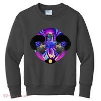Psychedelic Woman Photographic Collage Kids Sweatshirt thumb 0