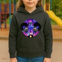 Psychedelic Woman Photographic Collage Kids Hoodie thumb 3