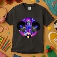 Psychedelic Woman Photographic Collage Kids T-Shirt thumb 3