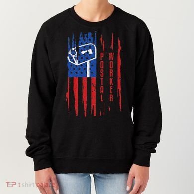 Postal Worker Patriotic Us Post Mail Carrier Man Women Women's Sweatshirt