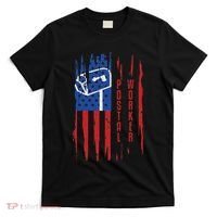 Postal Worker Patriotic Us Post Mail Carrier Man Women T-Shirt thumb 0