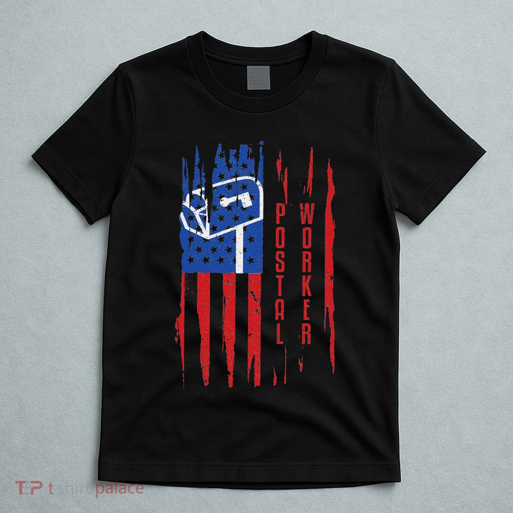 Postal Worker Patriotic Us Post Mail Carrier Man Women T-Shirt