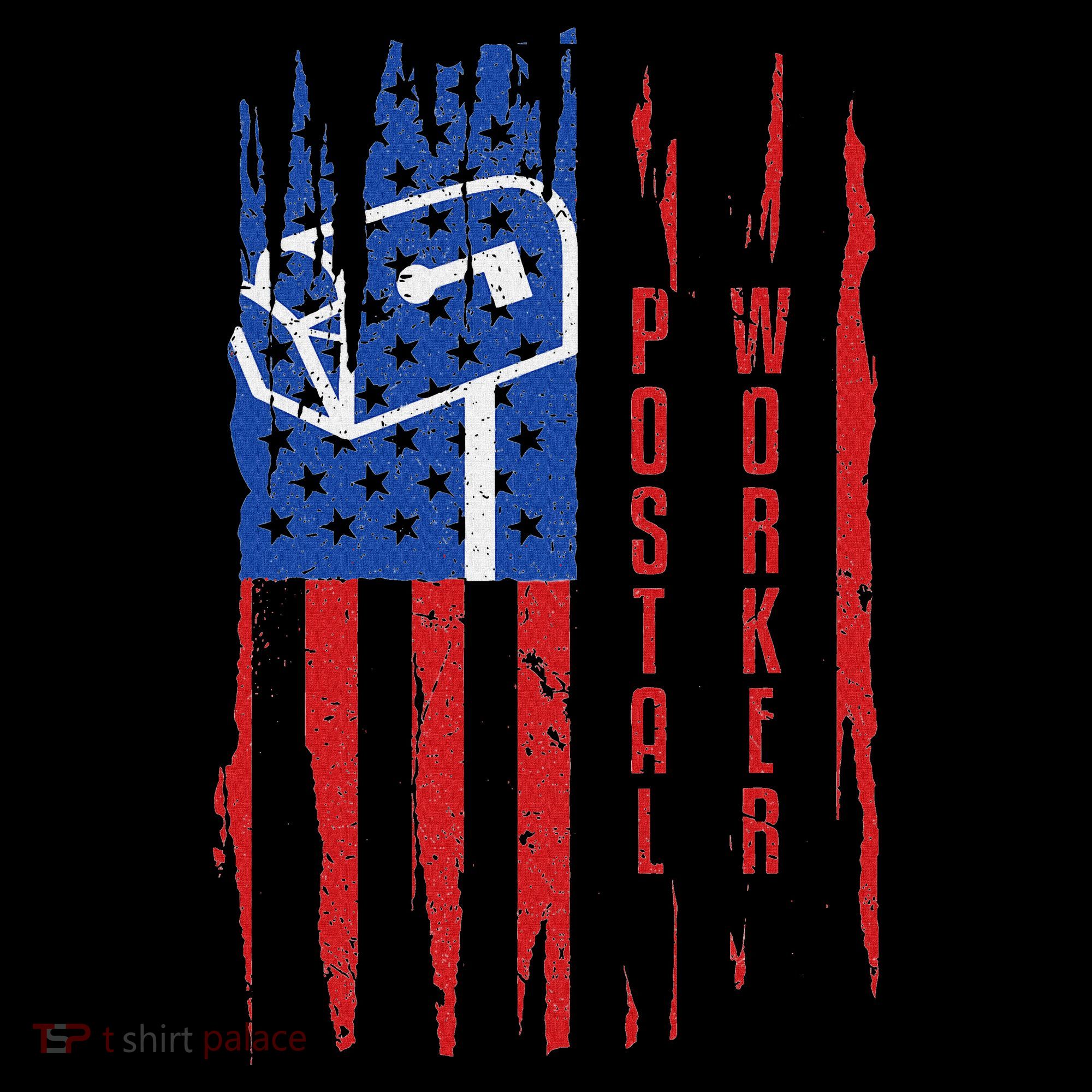 Postal Worker Patriotic Us Post Mail Carrier Man Women Women's Hoodie