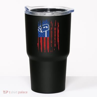 Postal Worker Patriotic Us Post Mail Carrier Man Women Tumbler