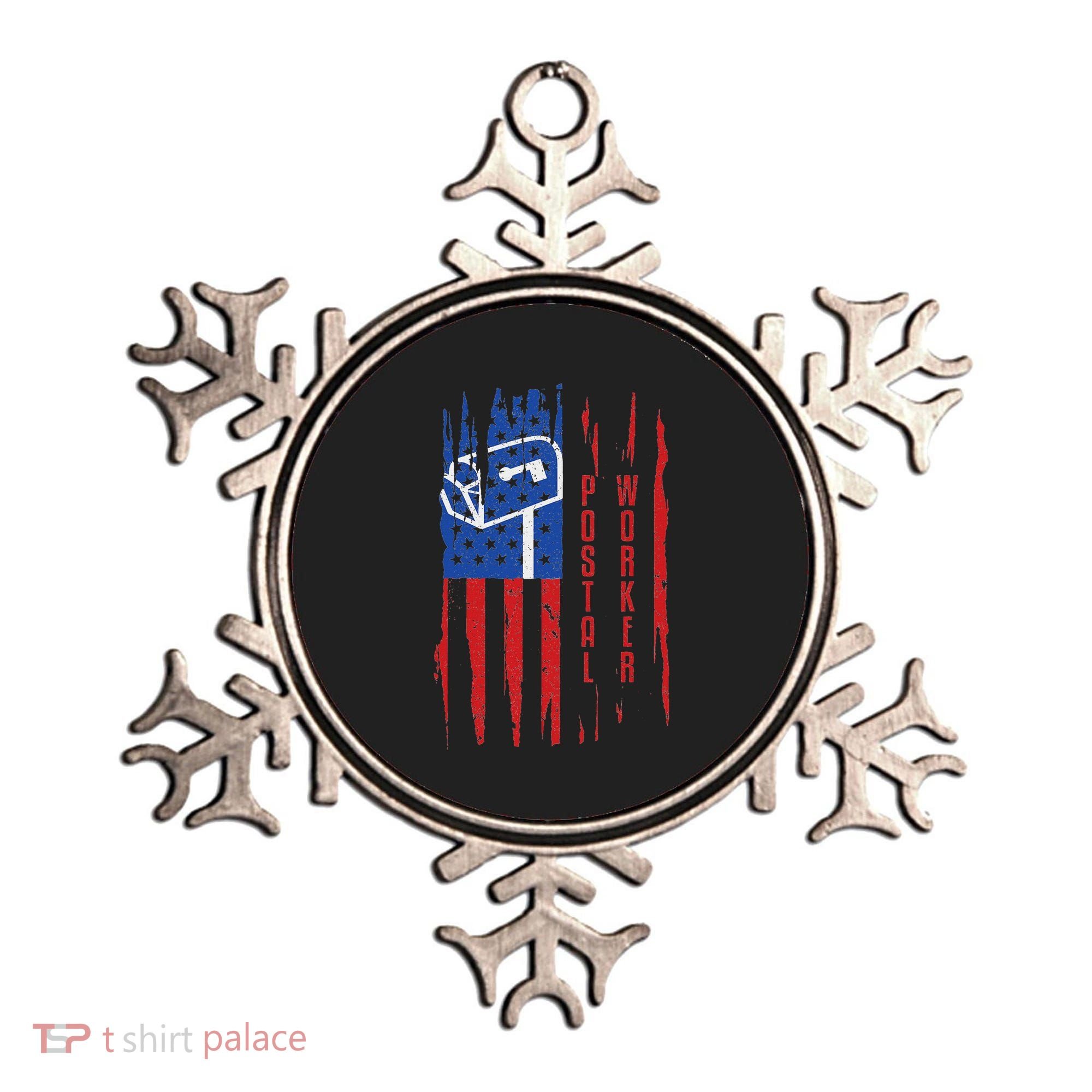 Postal Worker Patriotic Us Post Mail Carrier Man Women Ornament