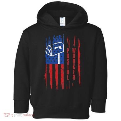 Postal Worker Patriotic Us Post Mail Carrier Man Women Toddler Hoodie