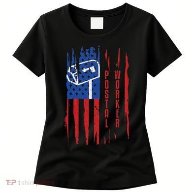 Postal Worker Patriotic Us Post Mail Carrier Man Women Women's T-Shirt