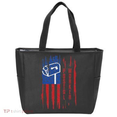 Postal Worker Patriotic Us Post Mail Carrier Man Women Tote Bag