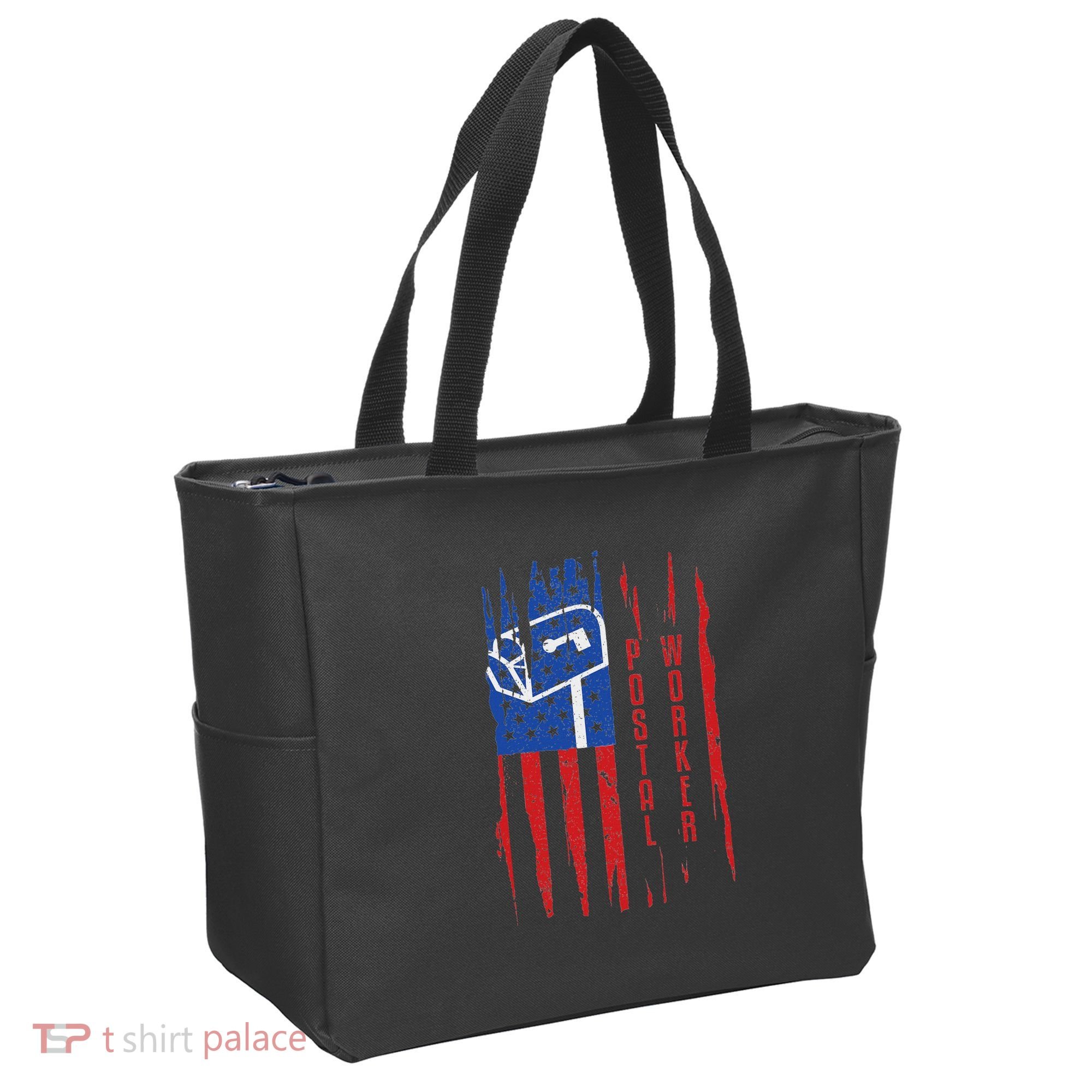 Postal Worker Patriotic Us Post Mail Carrier Man Women Tote Bag