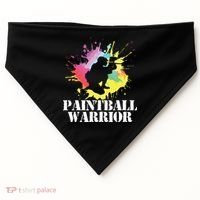 Paintball Warrior Paintball Player Birthday Party USA-Made Doggie Bandana thumb 0