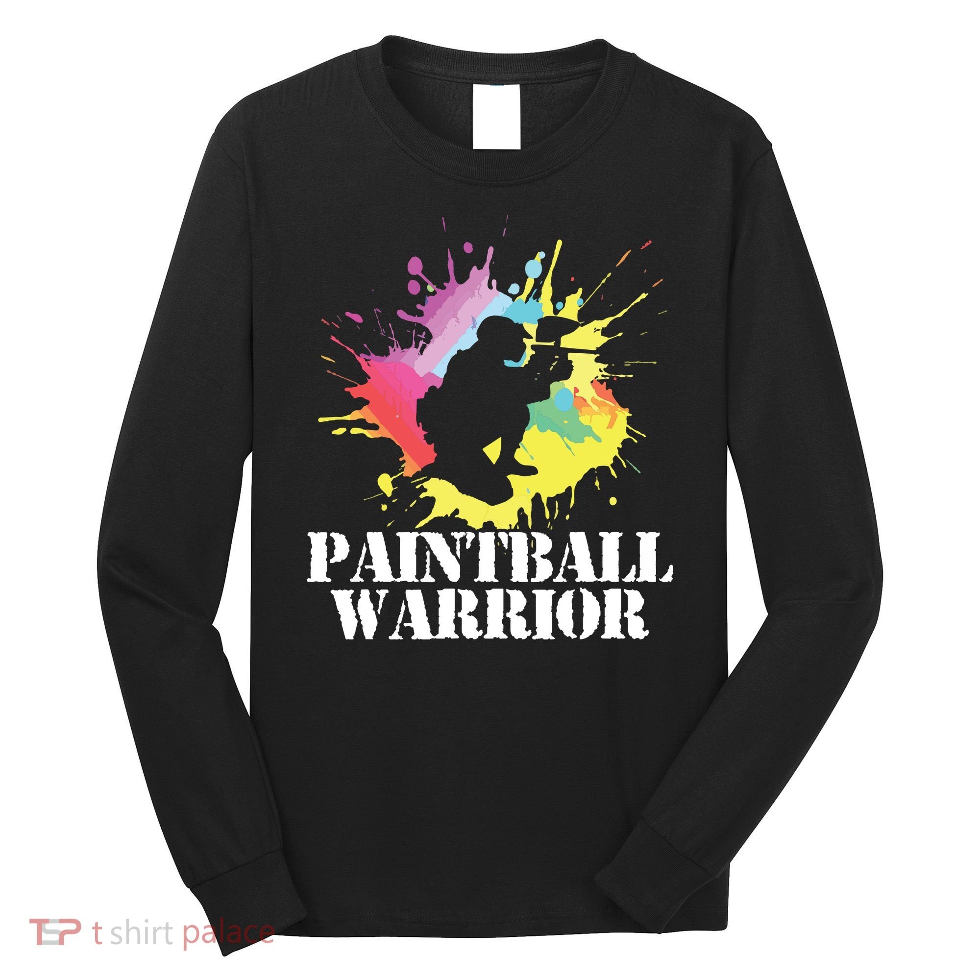 Paintball Warrior Paintball Player Birthday Party Long Sleeve Shirt