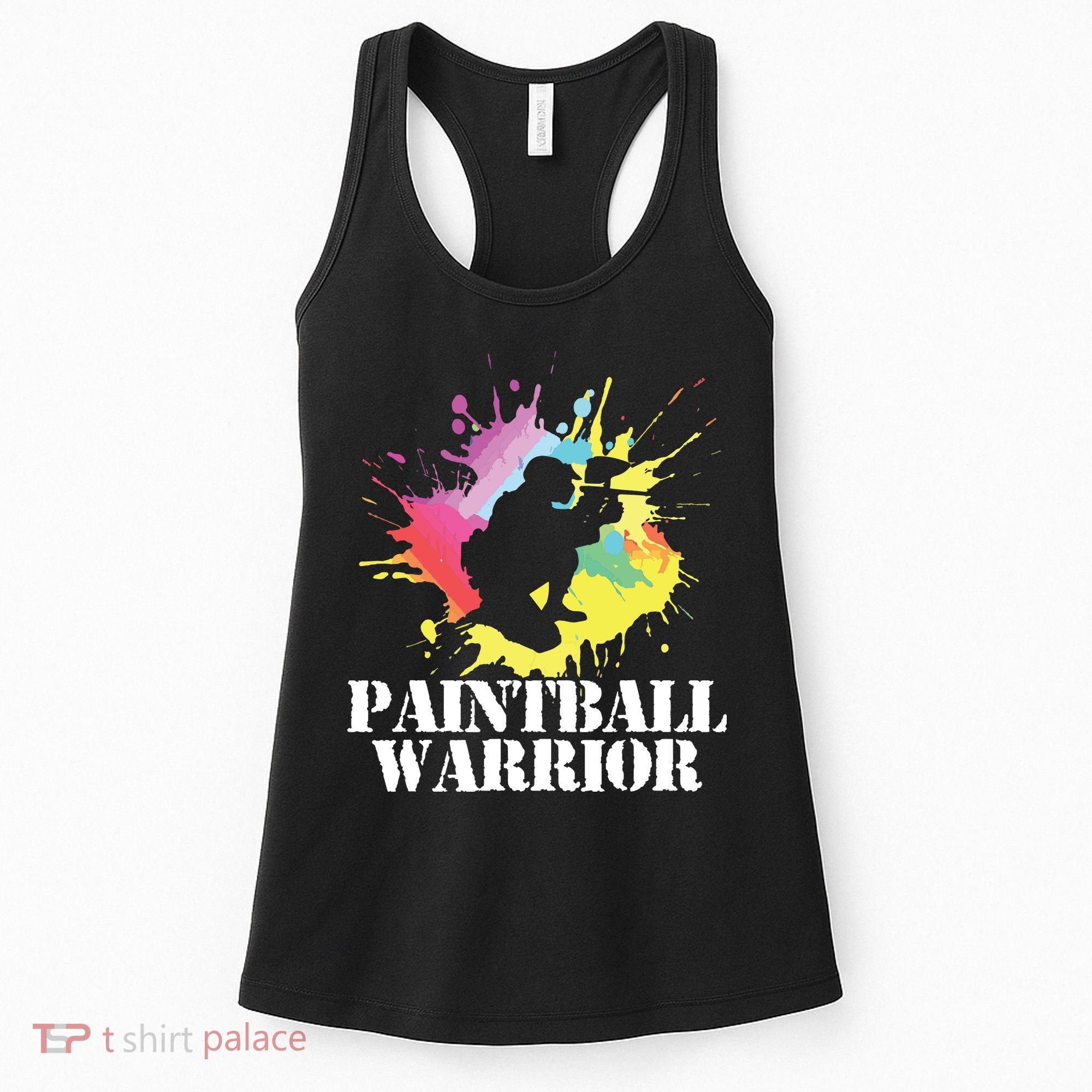 Paintball Warrior Paintball Player Birthday Party Women's Tank Top