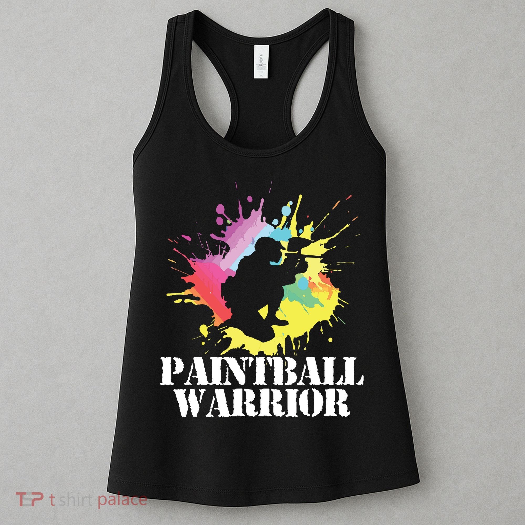 Paintball Warrior Paintball Player Birthday Party Women's Tank Top