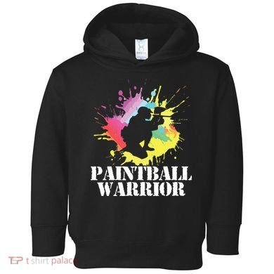 Paintball Warrior Paintball Player Birthday Party Toddler Hoodie