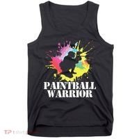 Paintball Warrior Paintball Player Birthday Party Tank Top thumb 0