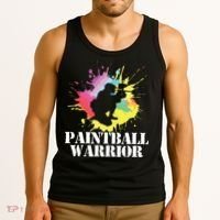 Paintball Warrior Paintball Player Birthday Party Tank Top thumb 3