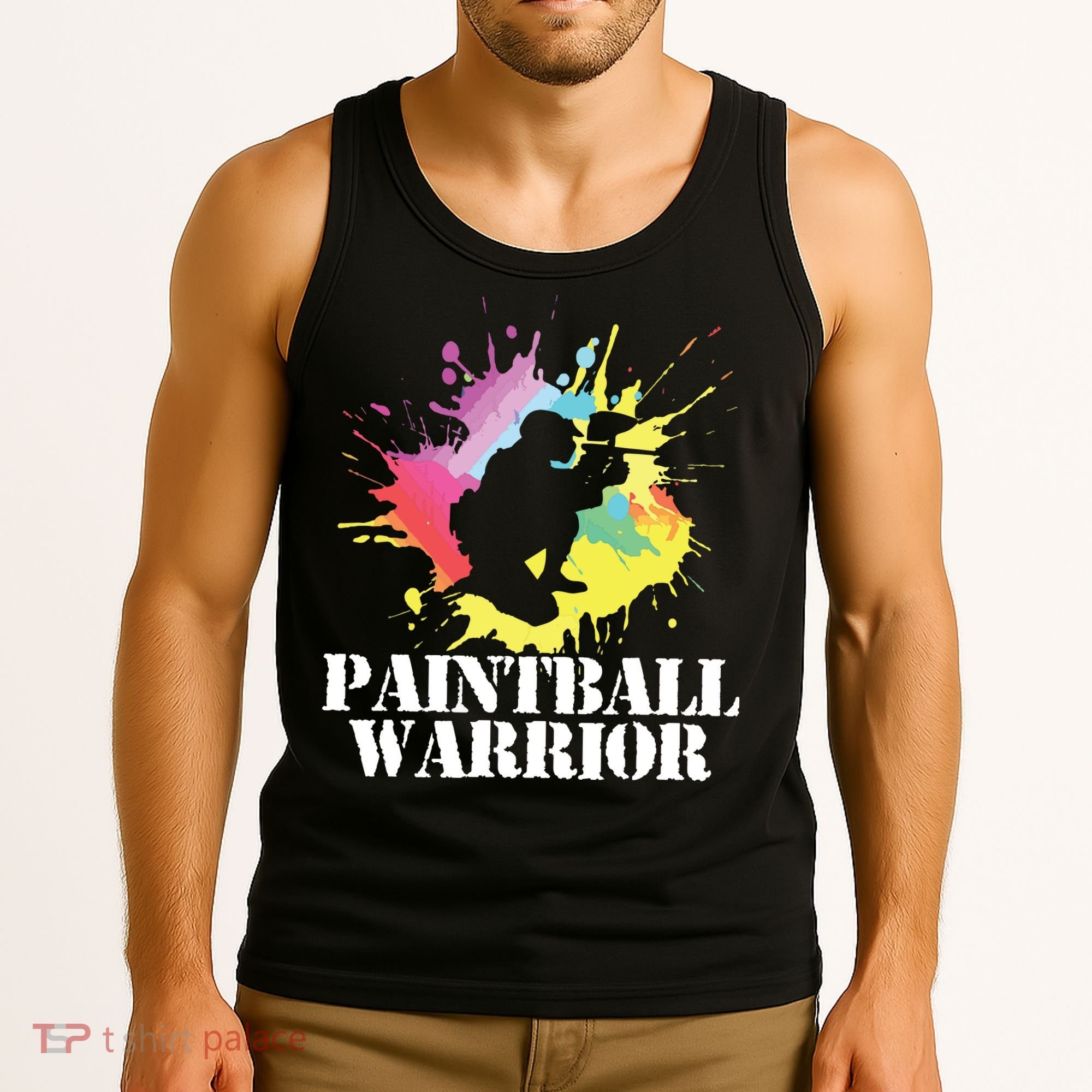 Paintball Warrior Paintball Player Birthday Party Tank Top