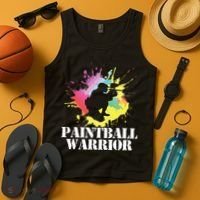Paintball Warrior Paintball Player Birthday Party Tank Top thumb 4