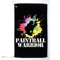 Paintball Warrior Paintball Player Birthday Party Golf Towel thumb 0