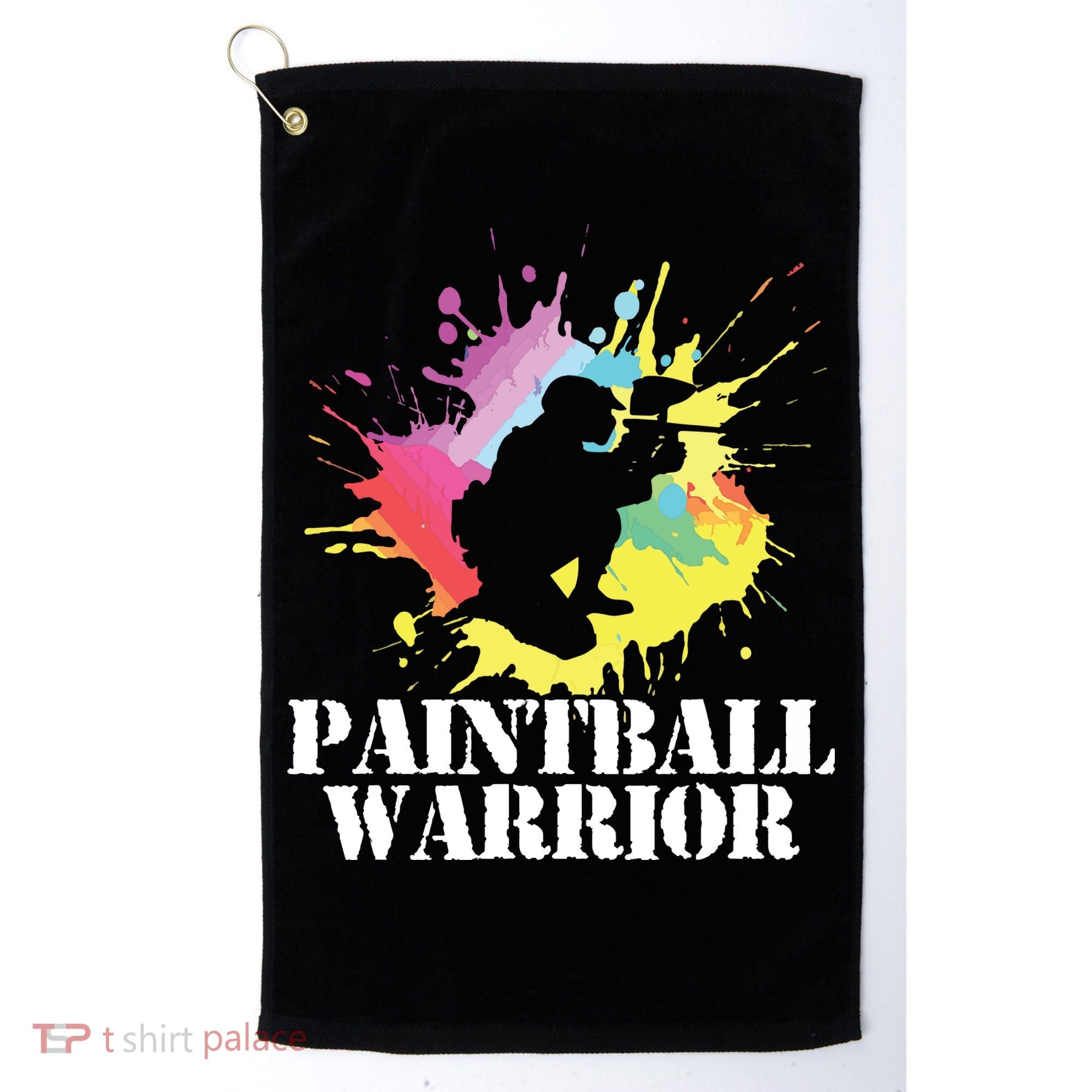 Paintball Warrior Paintball Player Birthday Party Golf Towel