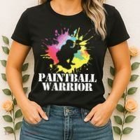 Paintball Warrior Paintball Player Birthday Party Women's T-Shirt thumb 2