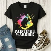 Paintball Warrior Paintball Player Birthday Party Women's T-Shirt thumb 3