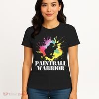 Paintball Warrior Paintball Player Birthday Party Women's T-Shirt thumb 4