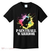 Paintball Warrior Paintball Player Birthday Party Kids T-Shirt thumb 0
