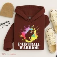 Paintball Warrior Paintball Player Birthday Party Hoodie thumb 4