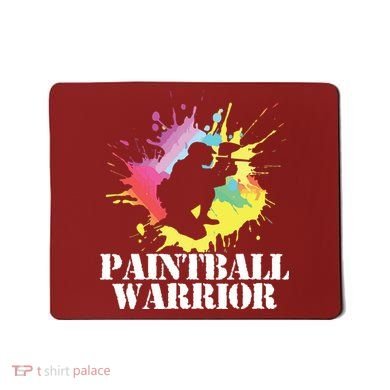 Paintball Warrior Paintball Player Birthday Party Mousepad