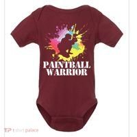 Paintball Warrior Paintball Player Birthday Party Baby Bodysuit thumb 0