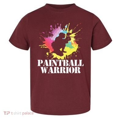 Paintball Warrior Paintball Player Birthday Party Toddler T-Shirt