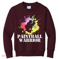 Paintball Warrior Paintball Player Birthday Party Kids Sweatshirt thumb 0