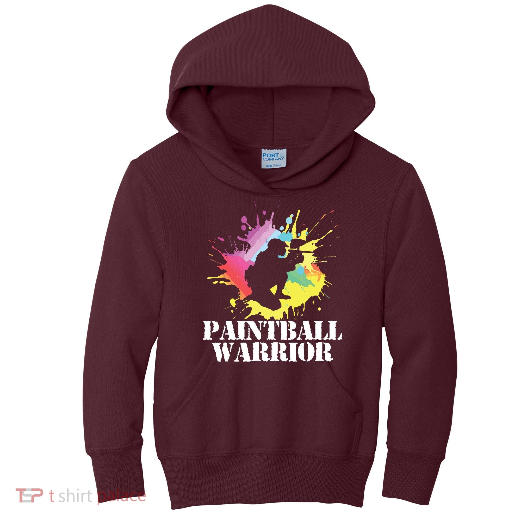 Paintball Warrior Paintball Player Birthday Party Kids Hoodie