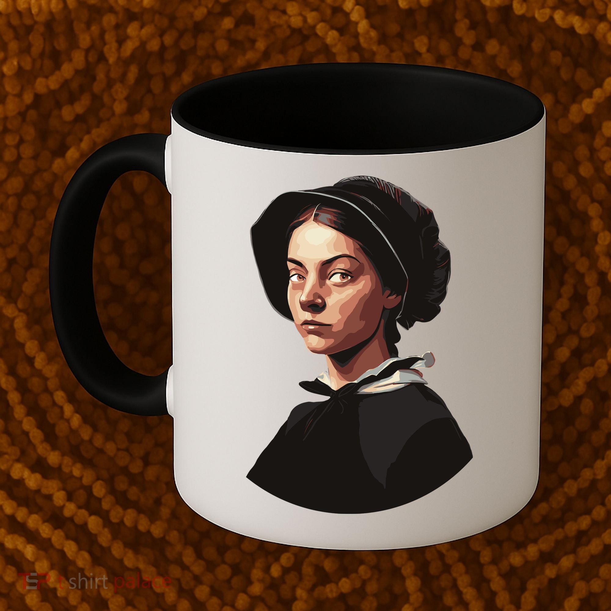 Pilgrim Woman Painting Coffee Mug