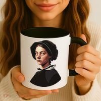 Pilgrim Woman Painting Coffee Mug thumb 3