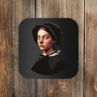 Pilgrim Woman Painting Coaster thumb 0