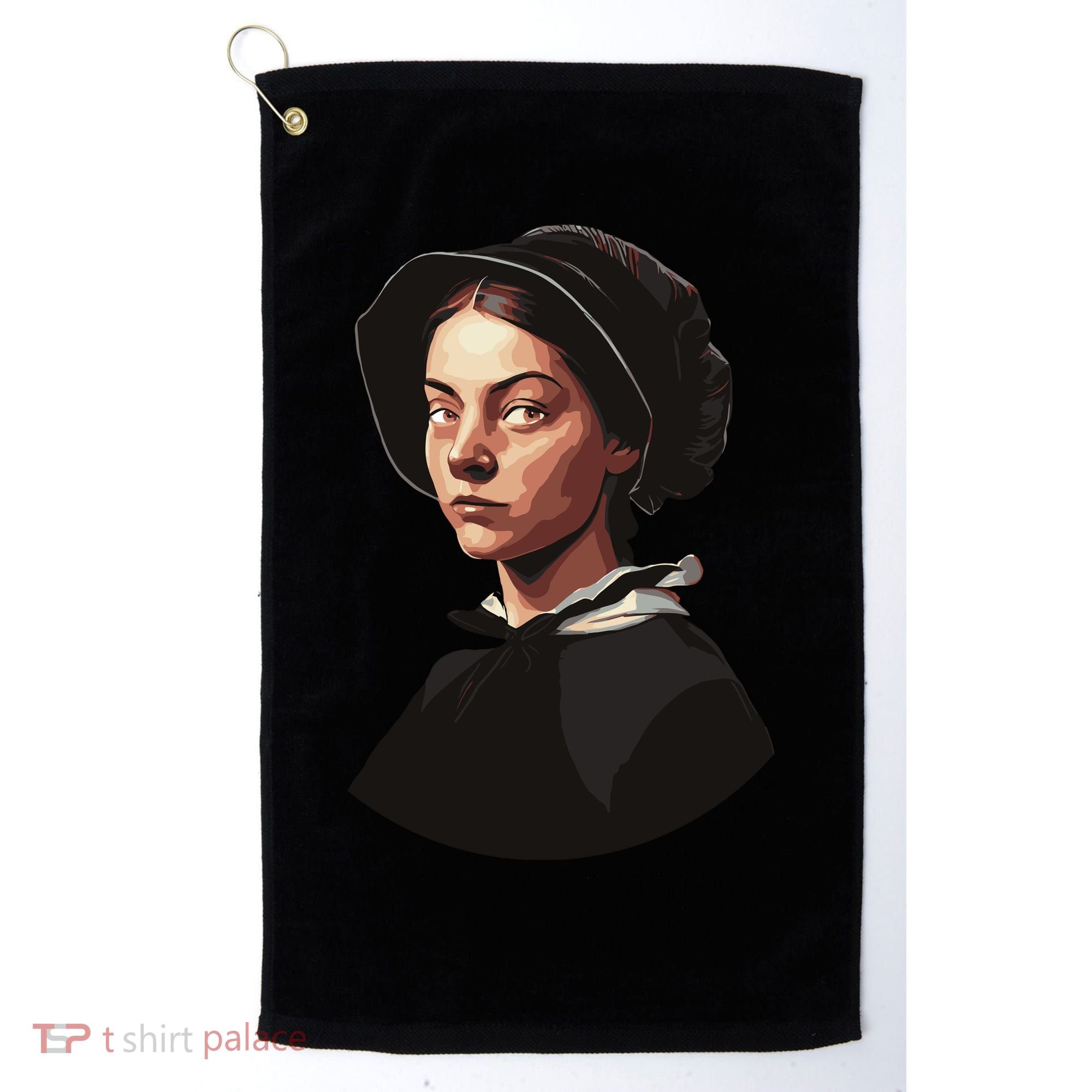 Pilgrim Woman Painting Golf Towel